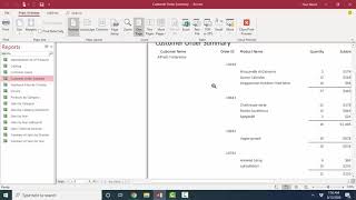 Microsoft Access A to Z Adding subtotals to reports and other report tips [upl. by Otineb151]