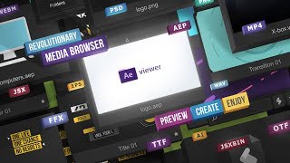 AEViewer Media Browser for After Effects [upl. by Iggam]