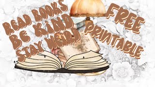 Stay Weird Read Books Free Printable Plan With Me [upl. by Gastineau]