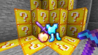 minecraft mas os MINÉRIOS SÃO LUCKY BLOCKS [upl. by Dnomder]