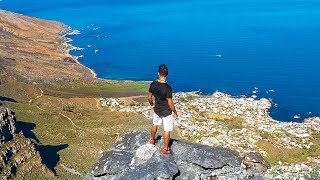 Hiking Table Mountain through Platteklip George  Cape Town [upl. by Bevon]