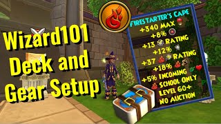 Wizard101 Legendary Fire Level 60 Gear And Deck Setup [upl. by Thorsten301]