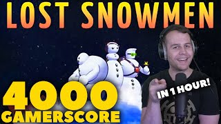 Unlocking ALL achievements in Lost Snowmen  1000 Gamerscore in 60 mins [upl. by Inaffyt61]