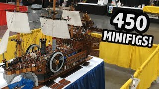 Giant LEGO MetalBeard Sea Cow Pirate Ship with Interior [upl. by Semyaj]