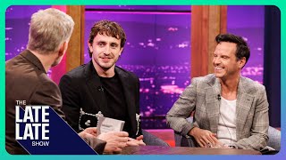 Paul Mescal amp Andrew Scott Bromance Partying with Billie Eilish Awards Buzz  The Late Late Show [upl. by Alemac]