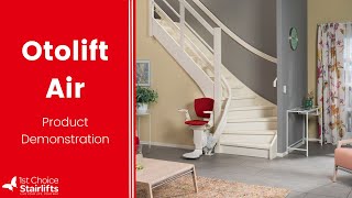 Otolift Air Curved Stairlift  How does a stairlift work [upl. by Acirrehs]