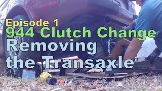 Porsche 944 Clutch Change Episode 1 Removing the Transaxle [upl. by Sumerlin]