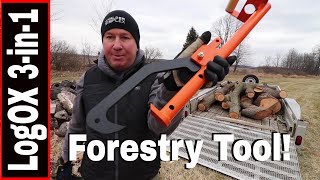 LogOX 3IN1 FORESTRY MULTI TOOL TIMBERJACK CANTHOOK PICKAROON LOG HAULER [upl. by Petunia315]