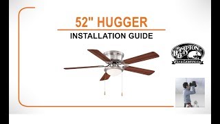 Hugger Ceiling Fan Installation Guide [upl. by Mosby]