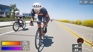 Hitting 42mph in the Sprint  Alviso Criterium [upl. by Dryden]