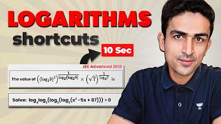 How to Solve Logarithm Questions in 10 Seconds [upl. by Stav]