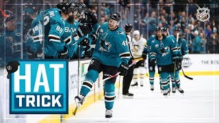 Tomas Hertl tallies second career hat trick 100th career goal in win [upl. by Nev344]