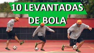 10 LEVANTADAS DE BOLA 10 FOOTBALLSOCCER FLICK UPS [upl. by Ariamo440]