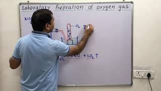 laboratory preparation of oxygen gas [upl. by Hyatt]