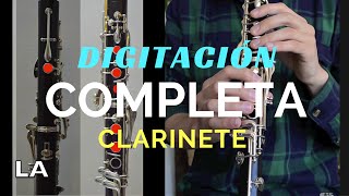 Escala Cromática en clarinete con posiciones  How to play chromatic scale [upl. by Kirshbaum]