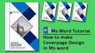 How to Make Your Own Book Cover Using MS Word [upl. by Itsim]