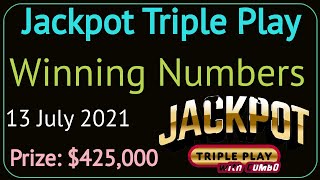 Florida Jackpot Triple Play Winning Numbers Tuesday 13 July 2021 Jackpot Triple Play Drawing Result [upl. by Mathe925]