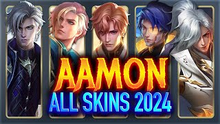 AAMON ALL SKINS 2024  Mobile Legends [upl. by Divaj]