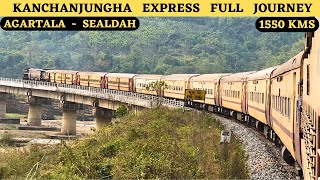 Kanchanjungha Express Agartala to Sealdah Full Journey  Panoramic North East India [upl. by Sokim]