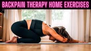 Backbone Back Pain Therapy Home Exercises [upl. by Brigida]