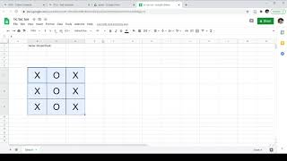 How to design Tic Tac Toe game in Google Sheets [upl. by Gonzalez]