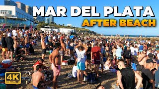 MAR DEL PLATA After Beach🔸SUPER CAMINATA 4K🔸ARGENTINA🇦🇷 [upl. by Adler137]