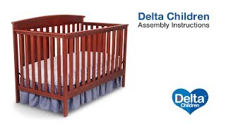 Delta Children Gateway 4in1 Crib Assembly Video [upl. by Aker]