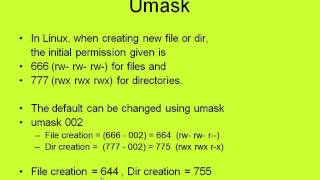 SADS Setting UMASK [upl. by Irrabaj]