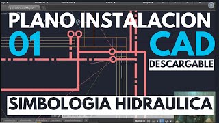 Plano Instalacion Hidraulica Autocad con Simbologia [upl. by Roban]