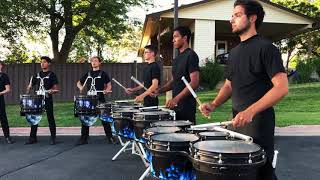 Blue Devils Drumline 2019 warmups solos HD Audio Multicam [upl. by Boeschen327]