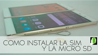 HUAWEI P9 LITE ☑️ Cómo Instalar La Sim Card Y La Micro SD 📲 OrientadorMovil [upl. by Odlaw]