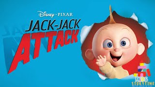 👶🍼 Kids Book Read Aloud Disney Pixar The Incredibles JackJack Attack [upl. by Ycul]