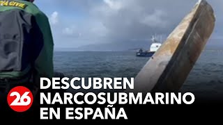 Descubrieron narcosubmarino en España [upl. by Elin]