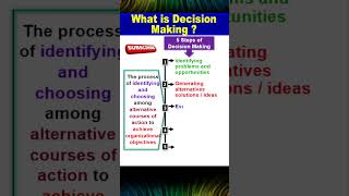 What is Decision Making amp Decision Making Process [upl. by Neelhtak]