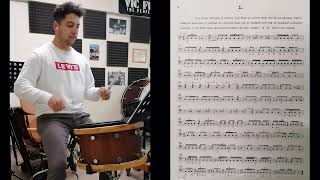 VIC FIRTH  The Solo Snare Drummer  Study N 1 Performer Fabrizio Bartolini [upl. by Dewhurst]