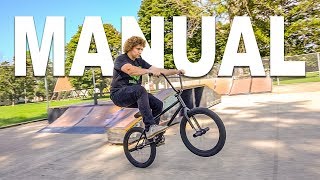 HOW TO MANUAL BMX  The easiest way for beginners [upl. by Anayik365]