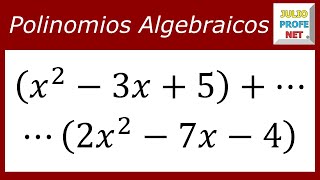 Suma de polinomios  Ej 1 [upl. by Sherman191]