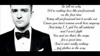 Justin Timberlake  Strawberry Bubblegum  Lyrics on Screen  2013  The 20  20 Experience [upl. by Ffilc583]