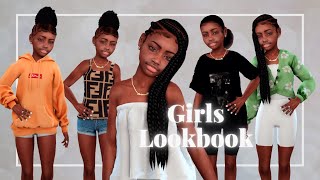 Sims 4  Girls Lookbook  CC Folder [upl. by Nereen]