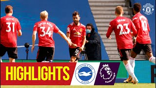 Highlights  Brighton 23 Manchester United  Fernandes seals dramatic late win  Premier League [upl. by Elehcin]