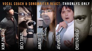 Thronlys Only E003 HAPPY THANKSGIVING Reactions to Kim Jinho Seo Taiji Aimer Ayunga amp Disturbed [upl. by Ierdna]