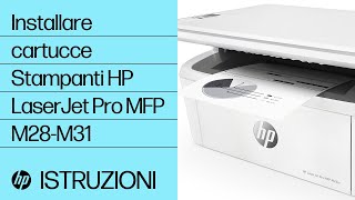 Installare cartucce  Stampanti HP LaserJet Pro MFP M28M31  HP [upl. by Nessie]