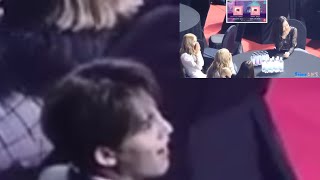 Mingyu reaction to ddu du ddu du vs forever young [upl. by Aicilehp995]