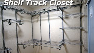 DIY ClosetMaid ShelfTrack Installation Small Closet Ideas [upl. by Onitsirc]