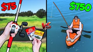 75 vs 750 Budget Fishing Challenge [upl. by Buffy]