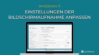 Aufnahmeeinstellungen Windows 11 [upl. by Ettelimay]