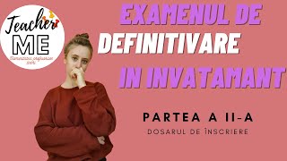 Pasii de inscriere la DEFINITIVAT [upl. by Hartnett579]