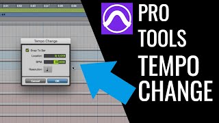 How To Change The Tempo In Pro Tools [upl. by Nairrod]