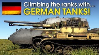 Climbing the ranks with GERMAN TANKS  War Thunder [upl. by Noffihc]