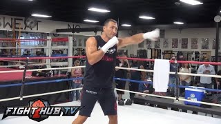 WLADIMIR KLITSCHO FULL BOXING WORKOUT KLITSCHKO TRAINING amp SHOWING OFF SLICK MOVEMENT [upl. by Wiburg]